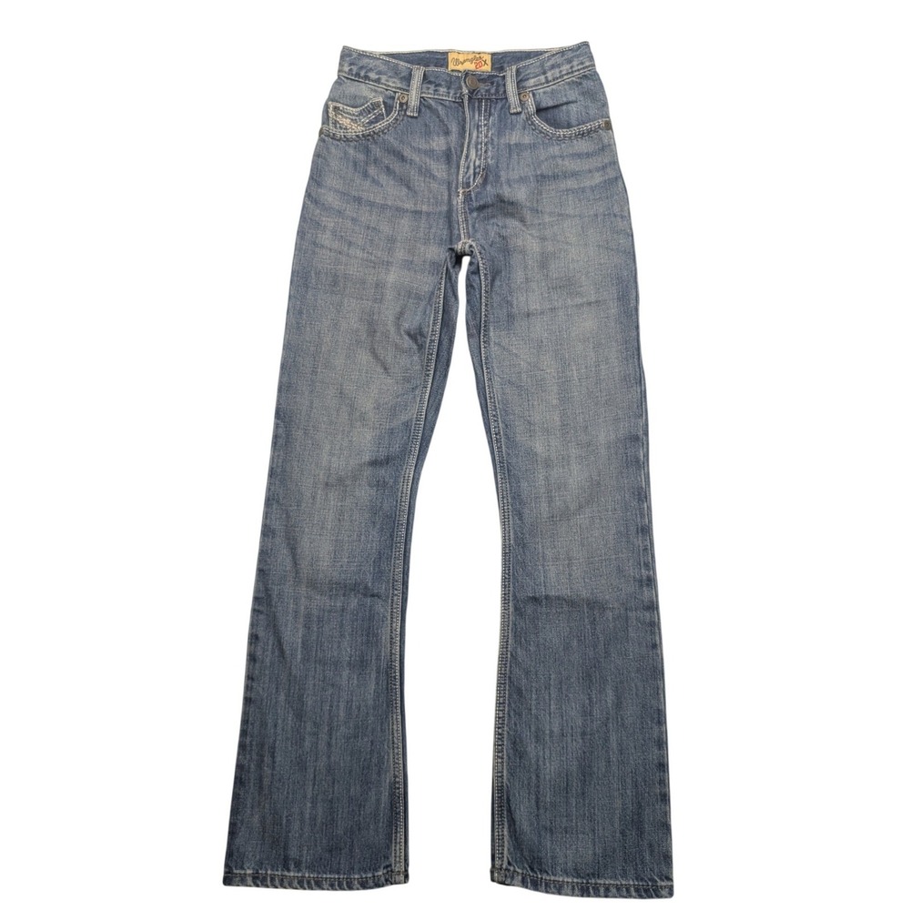 Wrangler 20X Jeans Boys 14 Slim Blue Medium Wash No 42 Vintage Bootcut Denim